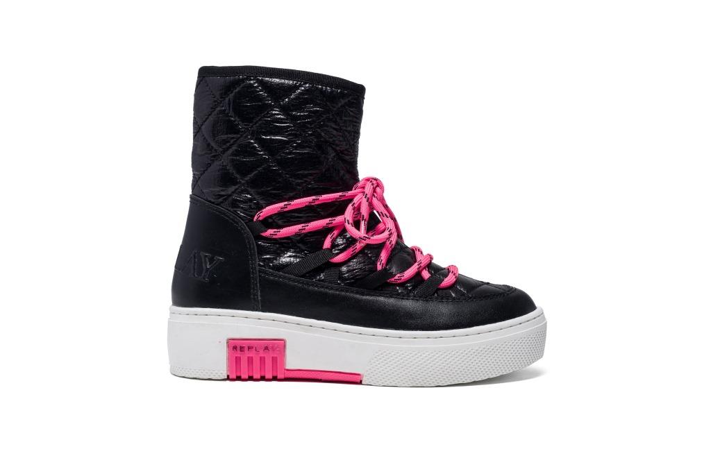 JURI 1676 BLACK FLUO FUXIA