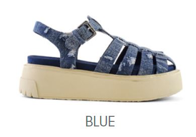 FISHERMAN SANDAL IN DENIM HC BLUE