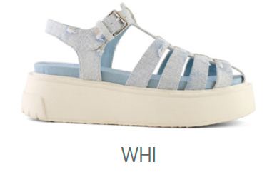 FISHERMAN SANDAL IN DENIM HC WHI