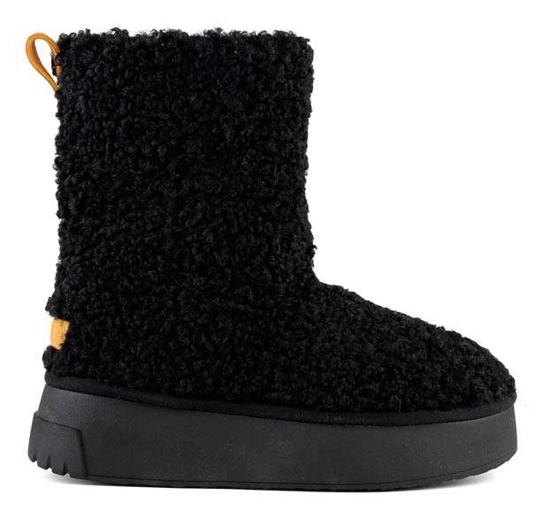 CURLY FUR BOOT HC BLA