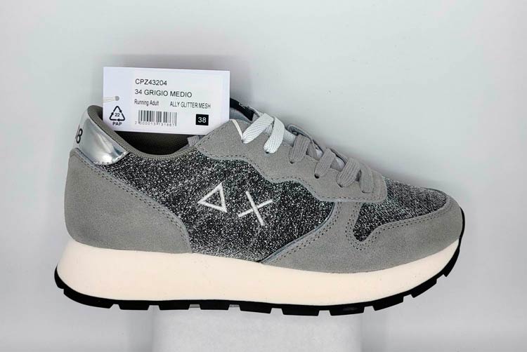 ALLY GLITTER MESH S34 GRIGIO MEDIO