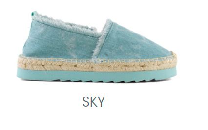 DENIM ESPADRILLAS WITH FRINGES HC SKY