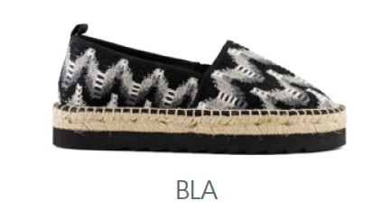 ESPADRILLAS WITH ETHNIC FABRIC HC BLA