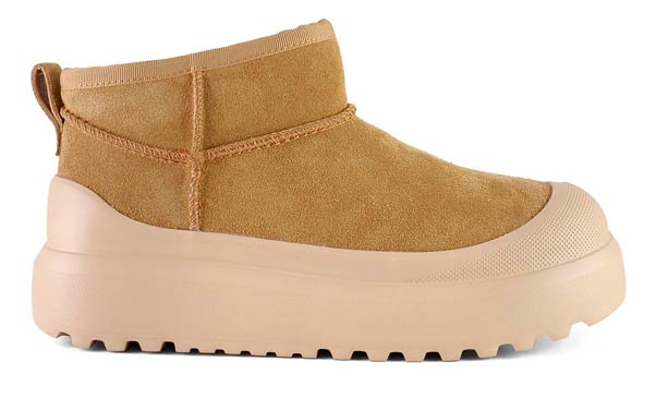 COW SUEDE BOOT RUBBER SHELL HC TAN