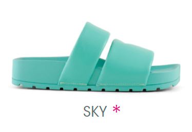 TWO BAND SQUARE TOE SLIDE HC SKY