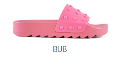 MONOCOLOR SLIDE WITH STUDS HC BUB