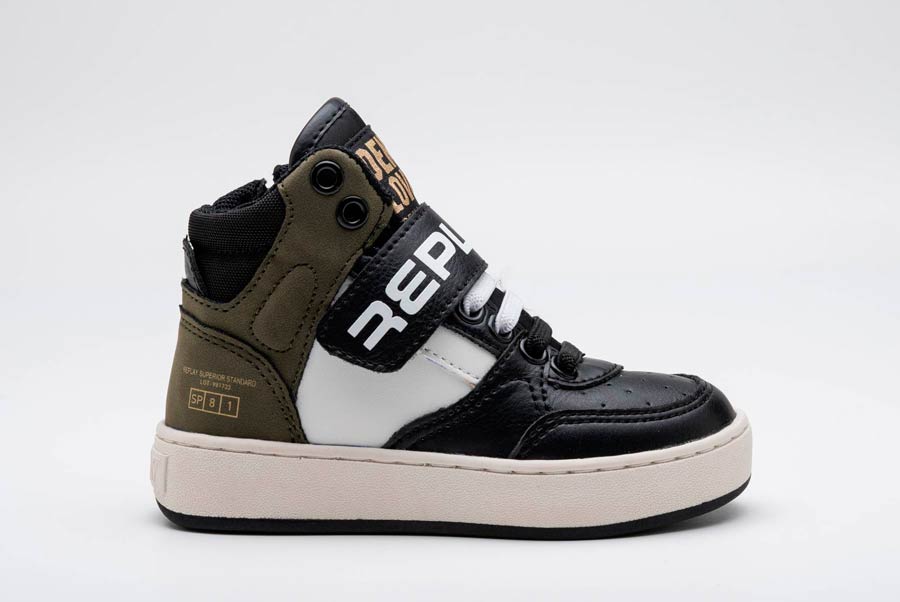 COBRA KID 3269 BLACK ARMY GREEN OFF WHITE