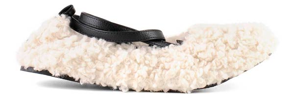 FURRY BALLET SHOES HC WHI