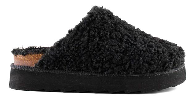 FURRY PLATFORM SABOT HC BLA