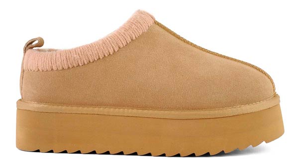 EGGY PLATFORM BOLD STITCHING HC TAN