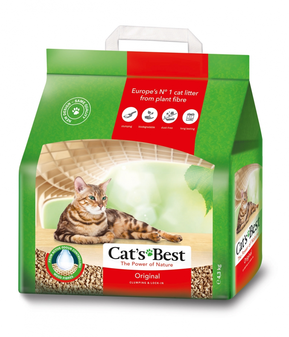 CAT'S BEST ORIGINAL(OKO PLUS) 5L(aglom.si wc)2,1kg