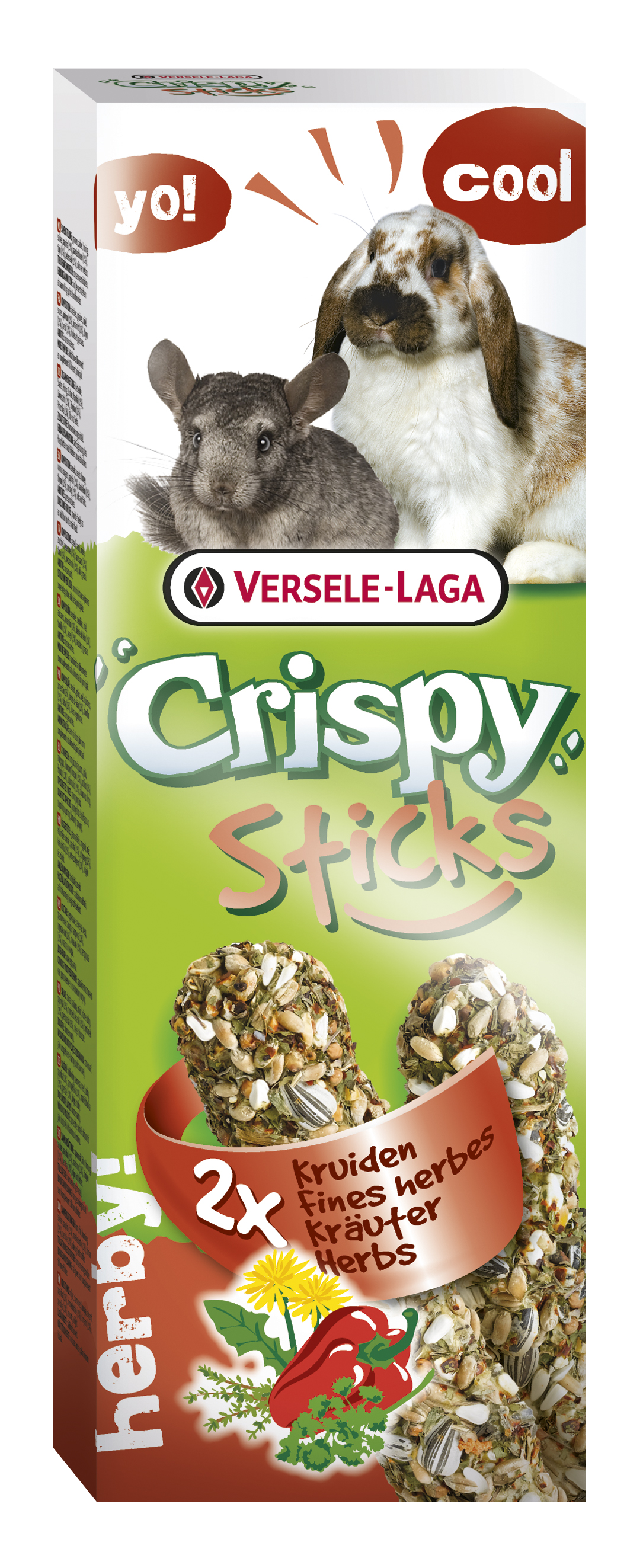 Stick Crispy Hierbas (Conejo/Chinchilla)  2un. 110