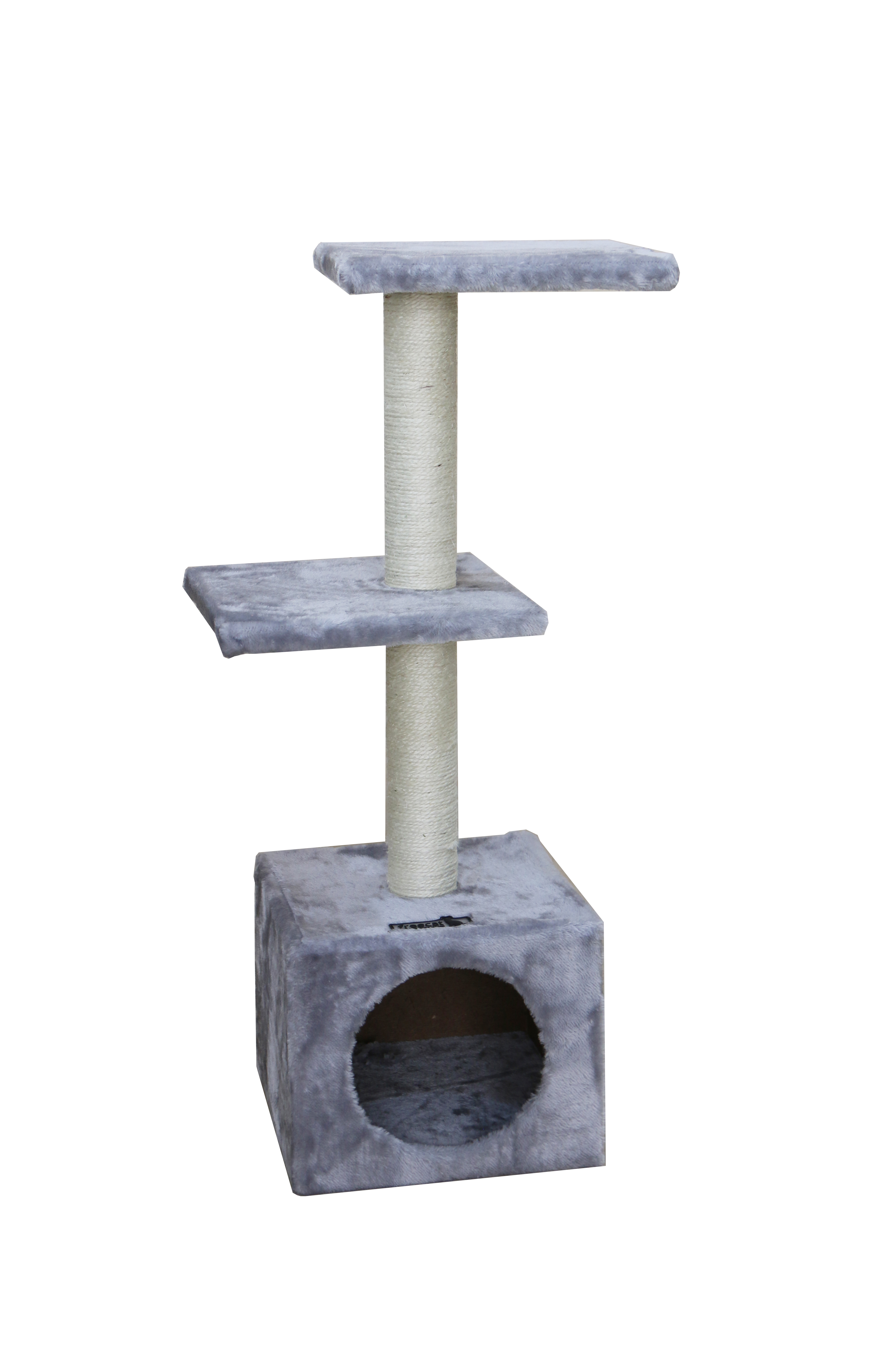 Rascador Building 30 x 30 x 89cm Gris Claro