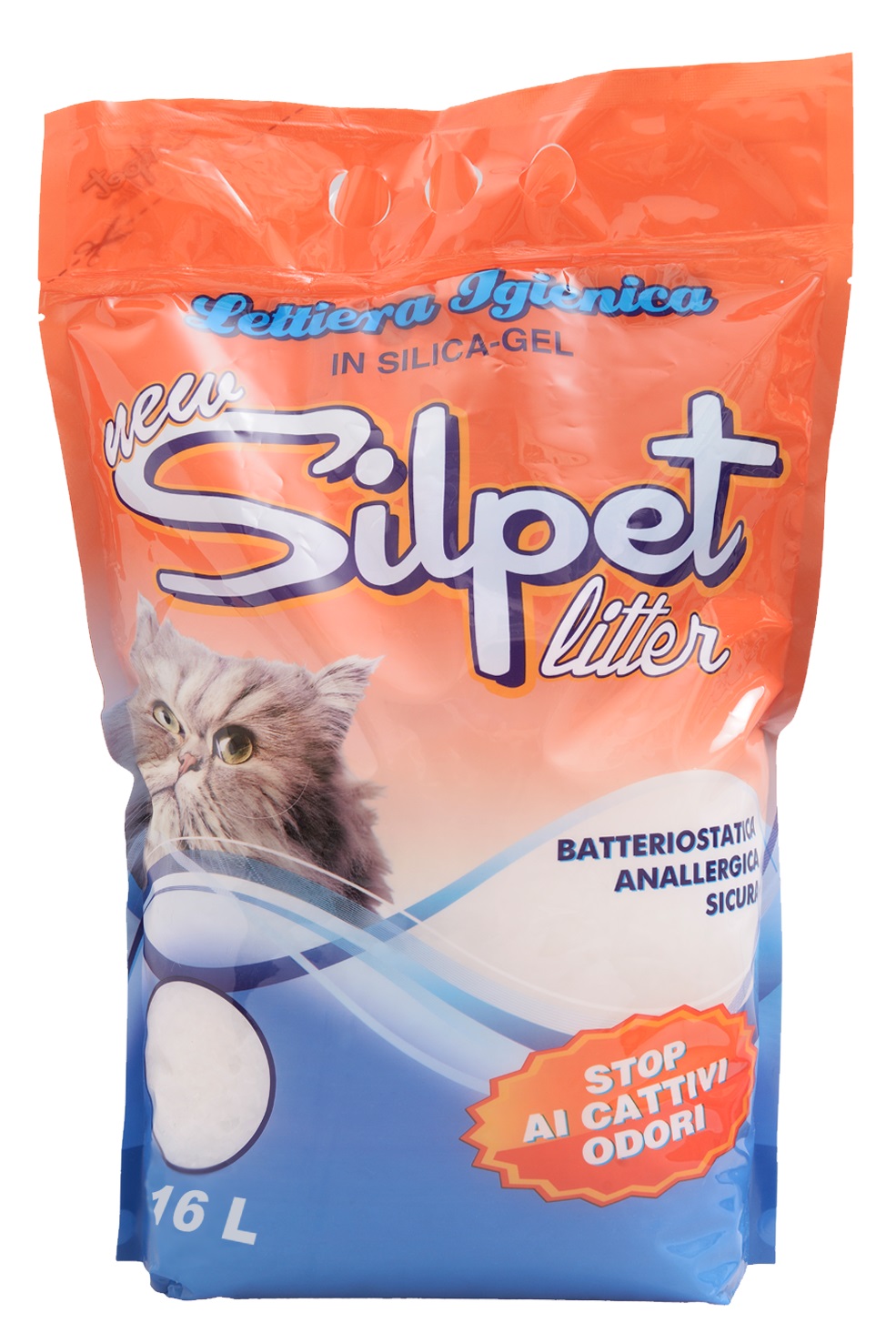 SILPET LITTER 16 l. SILICA GEL NATURAL (6,8 kg) frontend