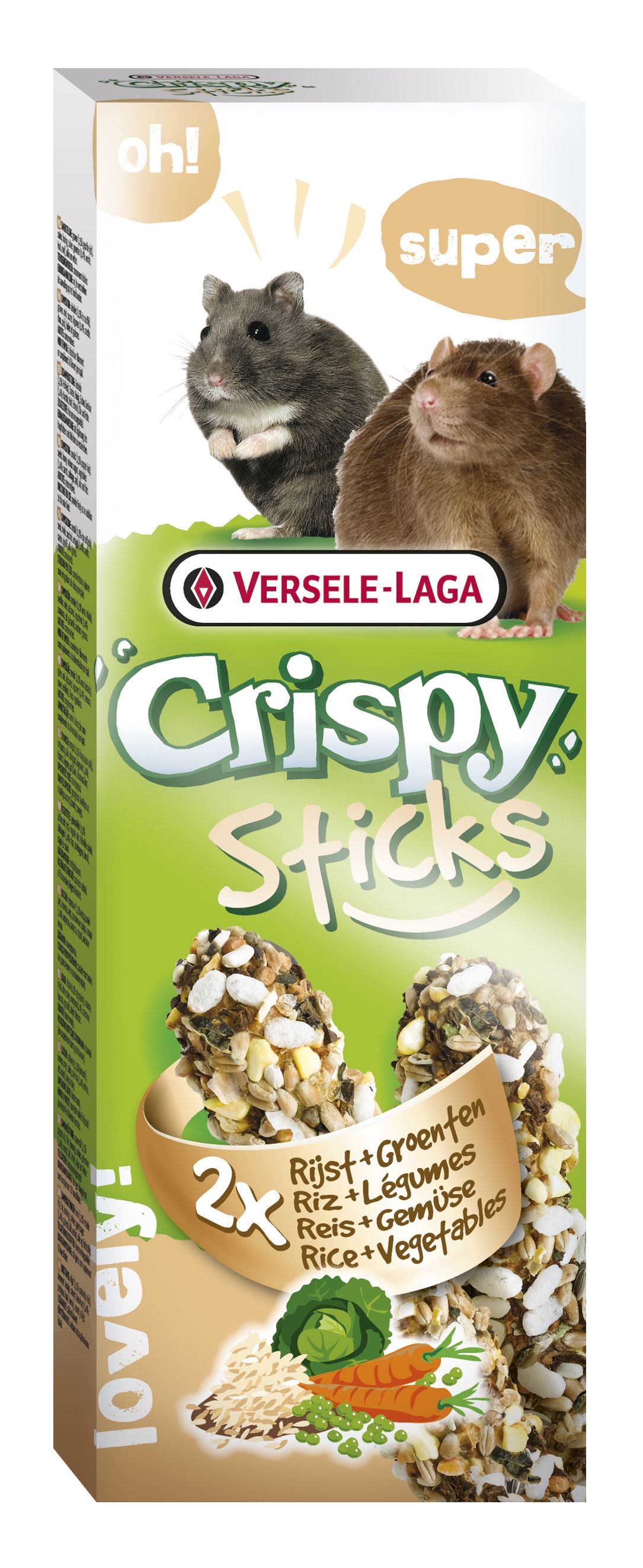 Stick Crispy Arroz y Verduras (Rata /Hamster)  2un