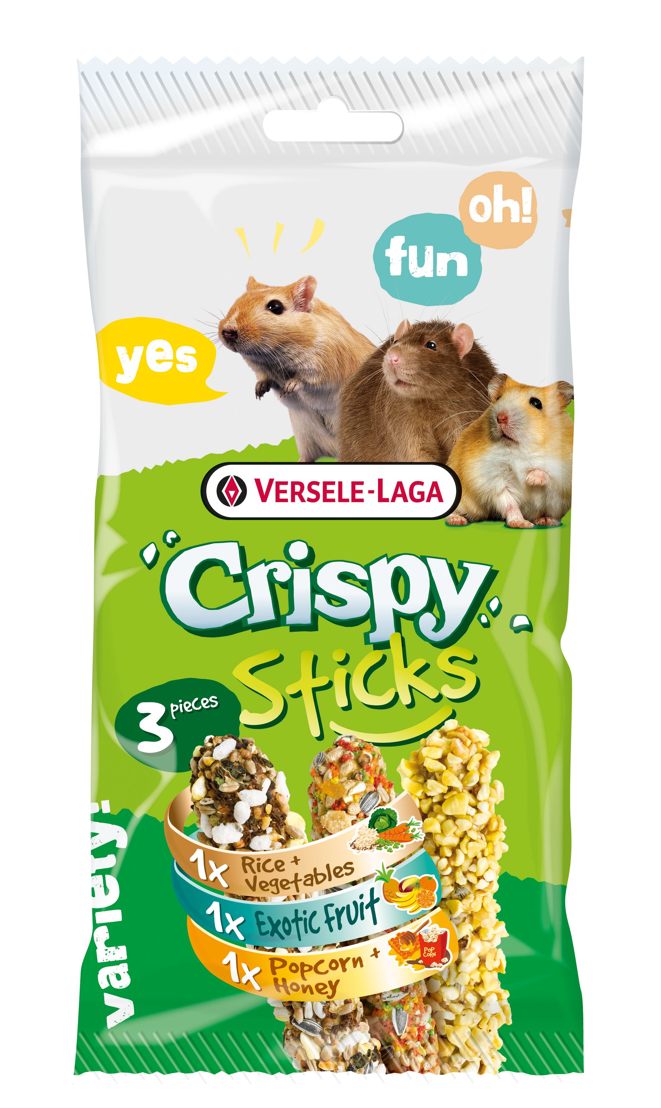 Stick Crispy Omnívoros (pack triple variedad)   16