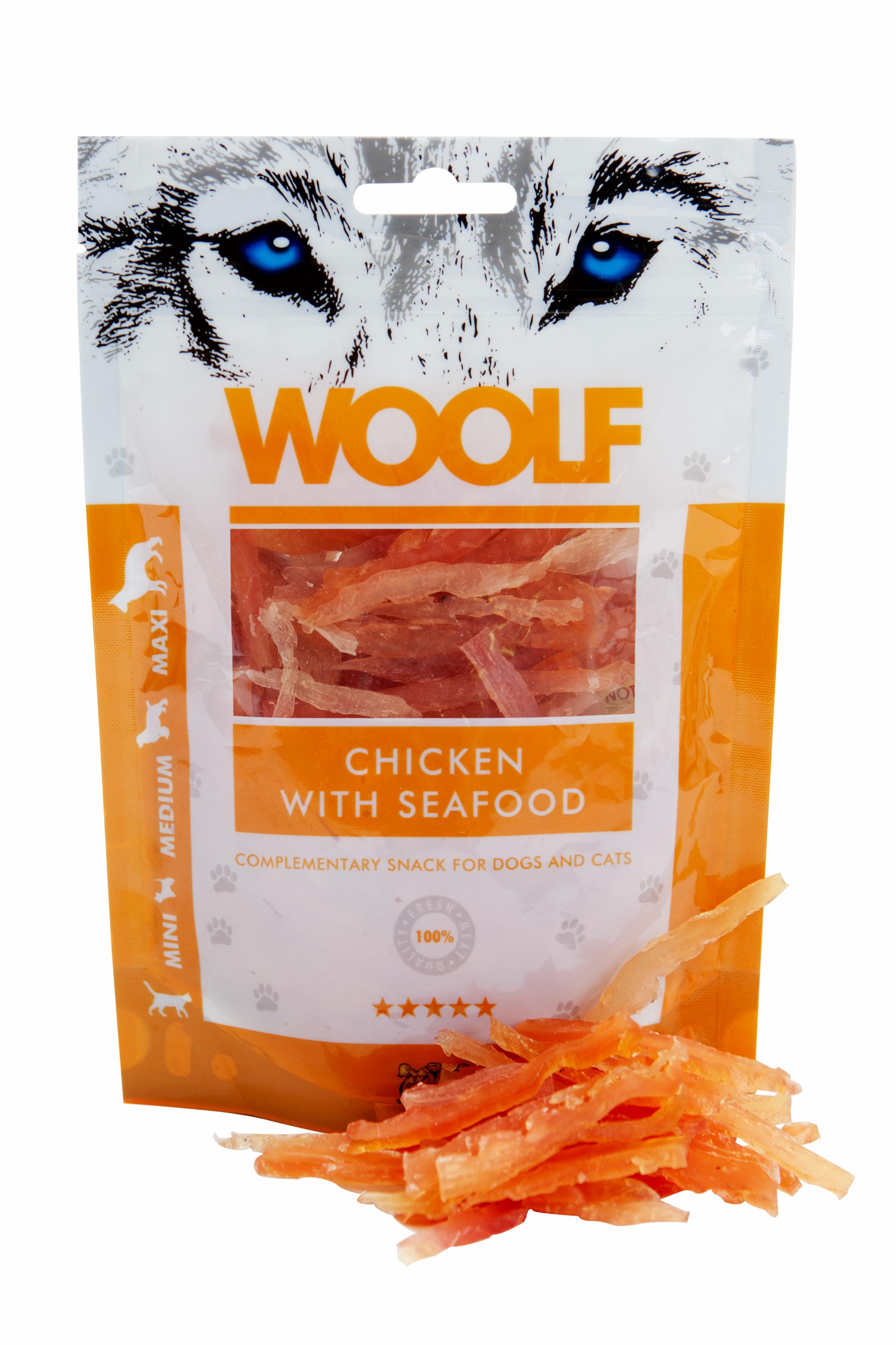 WOOLF Pollo con Marisco 100g