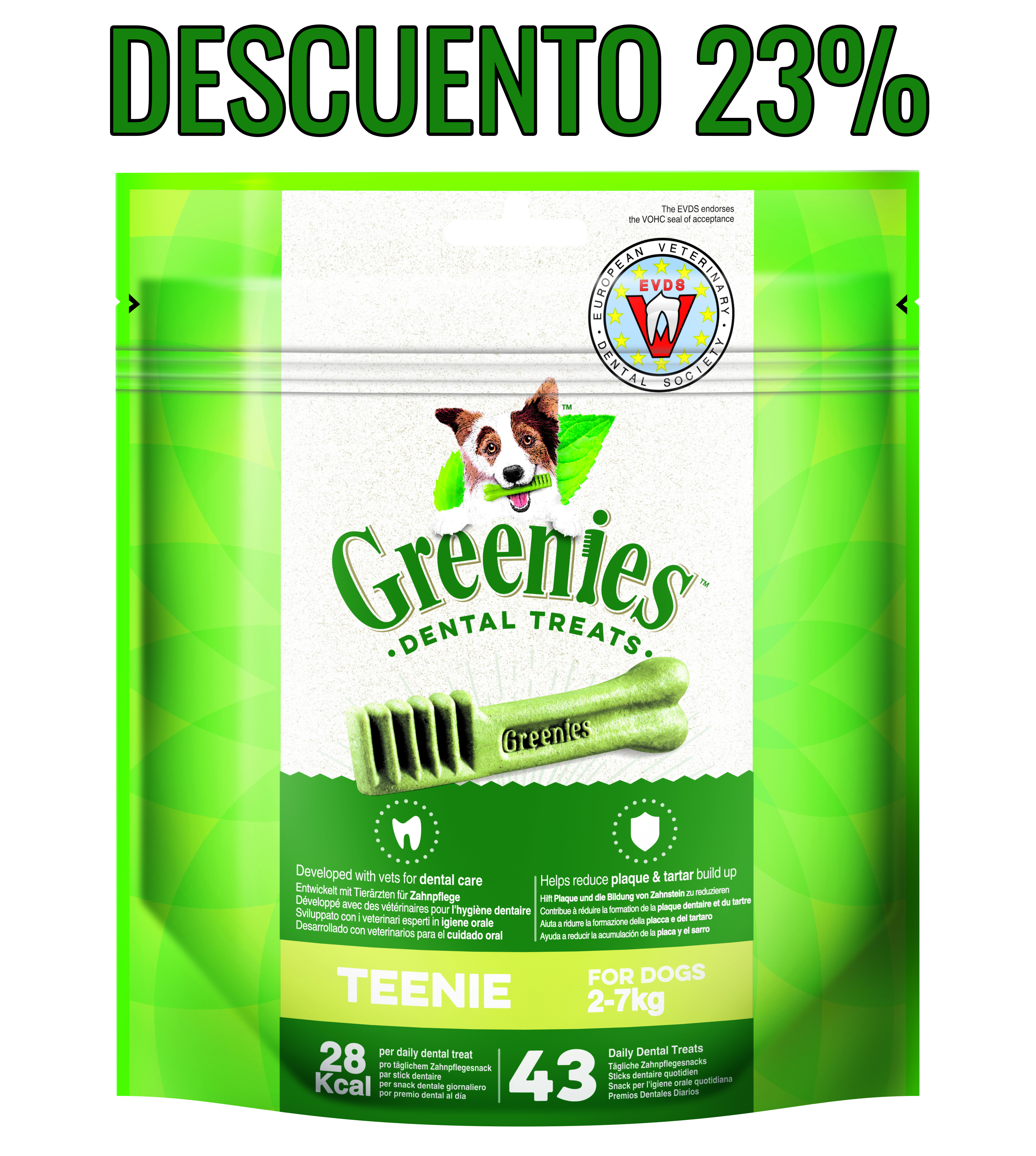 Greenies TEENIE 340gr   (43u/bossa)