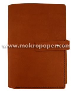 Agenda piel pequeña marrón oscuro