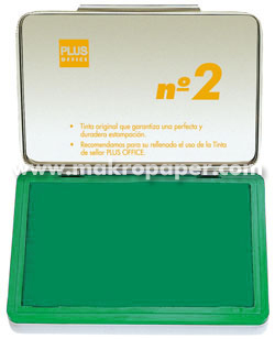 Tampón metálico para sellar nº1 80x120 Verde