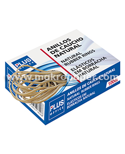 Gomas elásticas Plus Nº14 Caja de 100gr. 140mm.