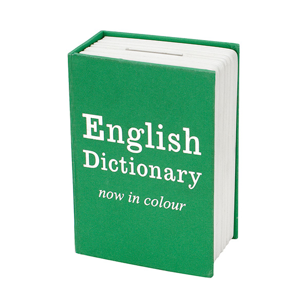 Hucha Libro diseño diccionario