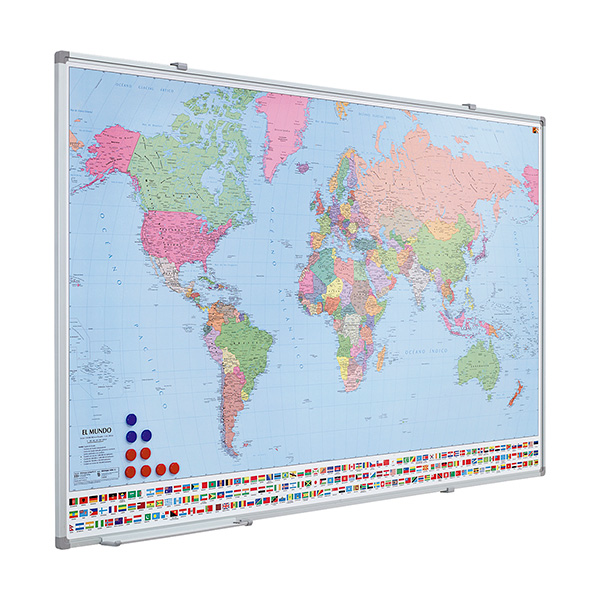 Mapa magnético Planning Sisplamo del mundo