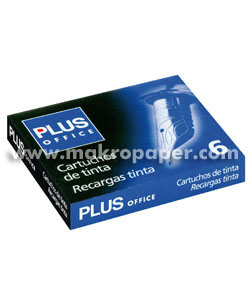 Cartuchos tinta Plus Office Negro para pluma.