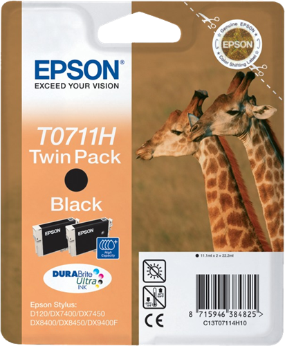 EPSON T07114H10 CART.INYEC.TINTA TWINPACK PK2