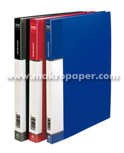 Carpeta Plus Office rígida A4 20 fundas Roja