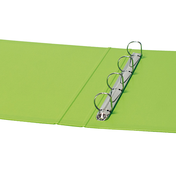 Carpeta 2a/25mm cartón forrado de PP verde claro