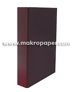 Carpeta 2a/25mm cartón forrado en PP púrpura