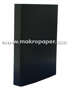 Carpeta 2a/25mm cartón forrado en PP negro