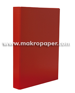 Carpeta 2a/25mm cartón forrado en PP rojo
