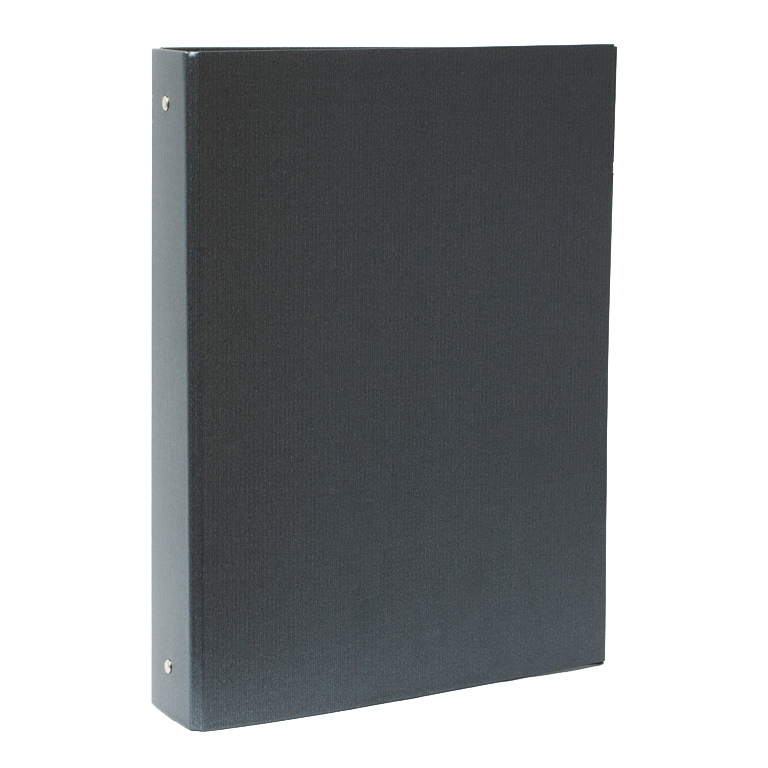 Carpeta folio 4 anillas 40mm brillante negra