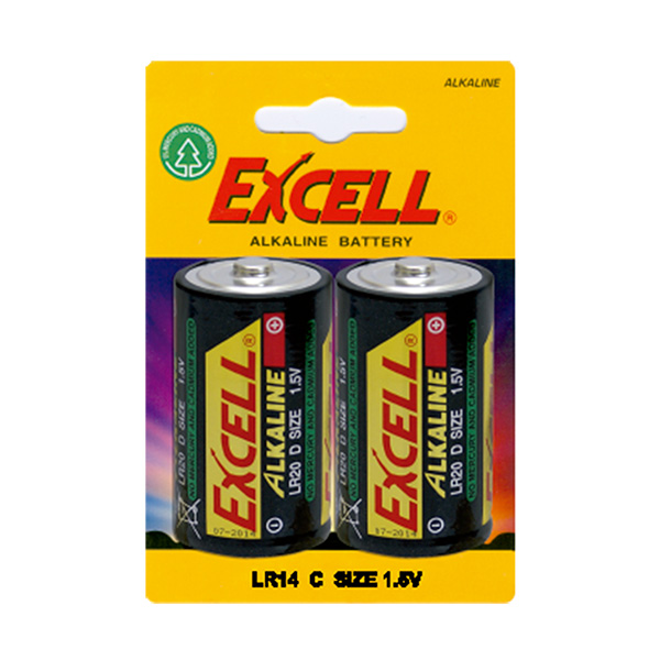 Pila Excell alcalinas LR20 D 1,5V