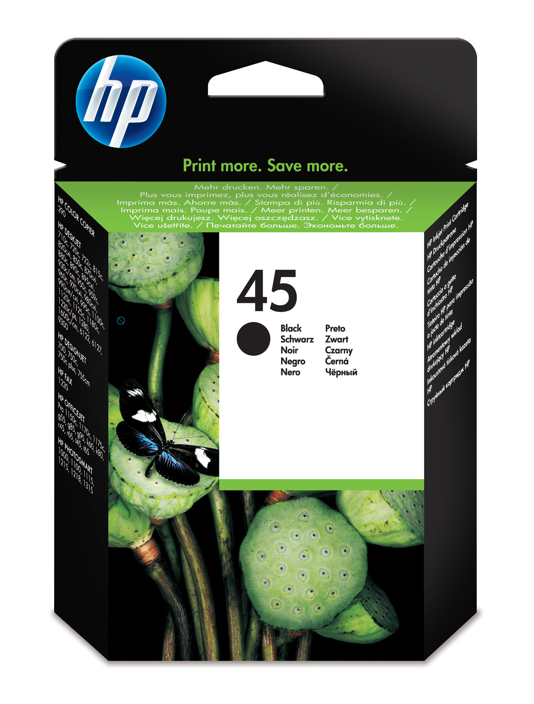 Cartucho inkjet HP 45 (51645AE) Negro