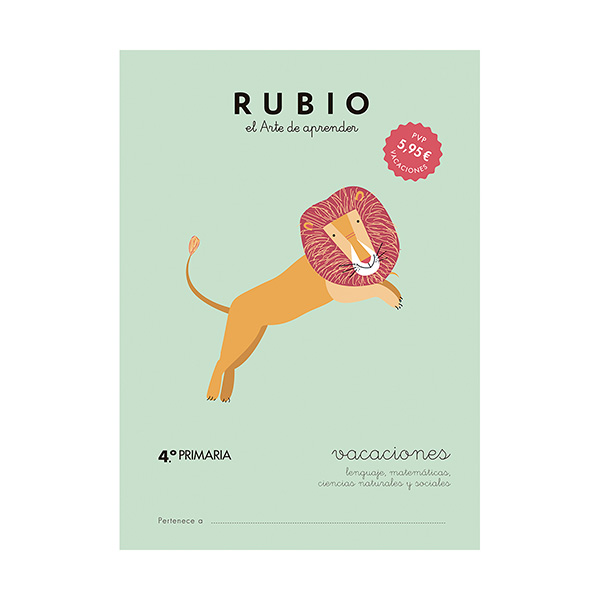 Cuaderno Rubio Vacaciones 4ºprimar/5u