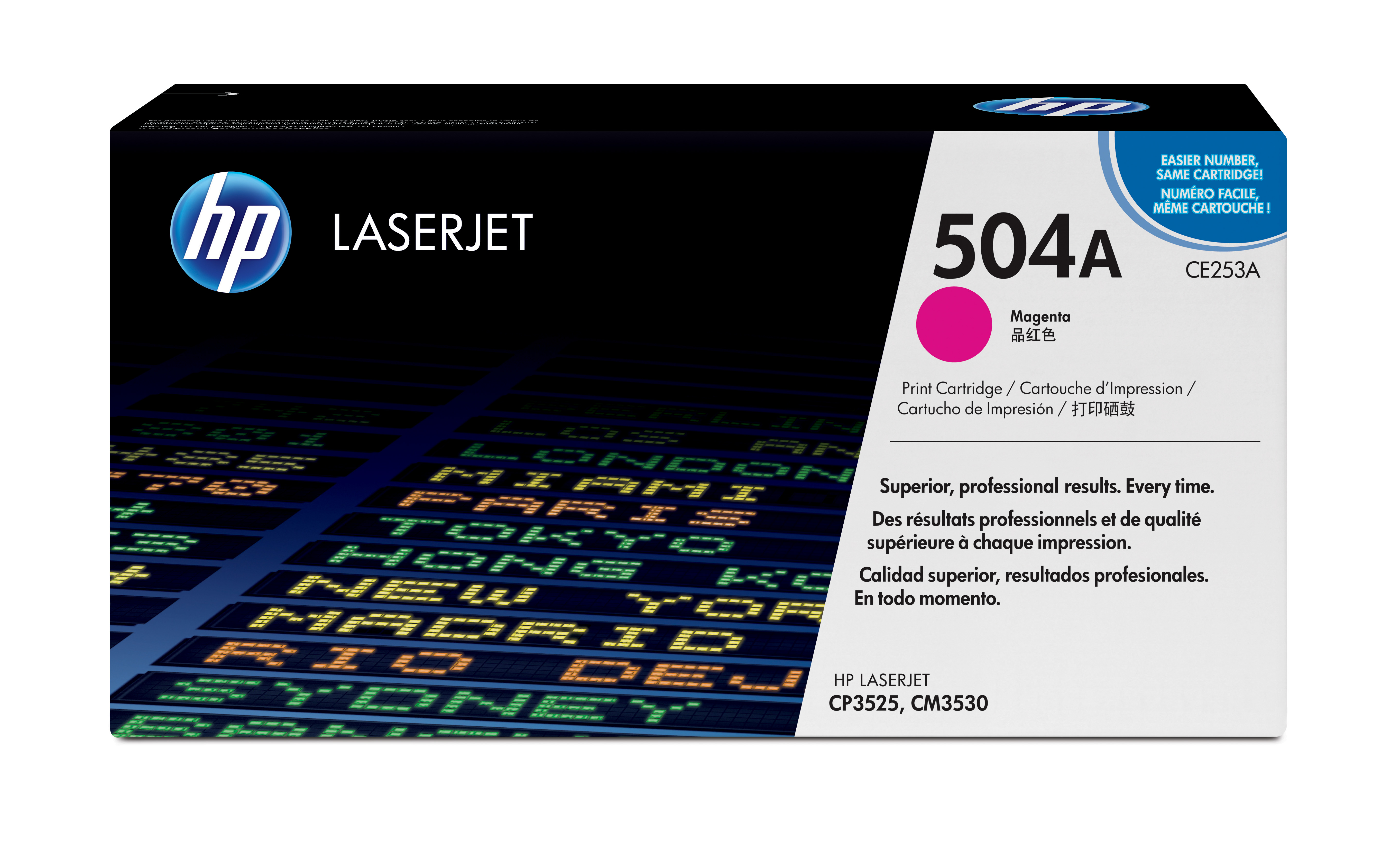 Toner láser HP 504A (CE253A) Magenta