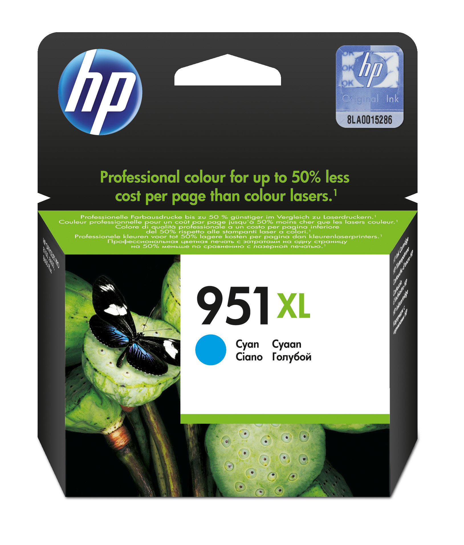 Cartucho inkjet HP 951 XL (CN046AE) Cyan