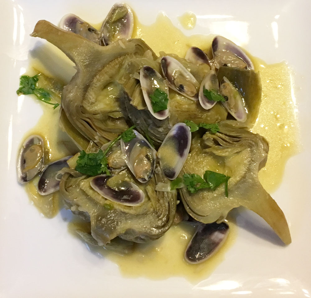 alcachofas en salsa verde