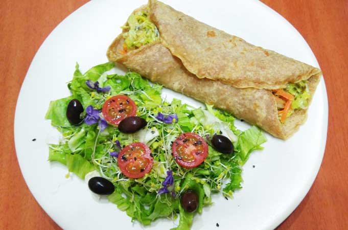 creps rellenos de verduras