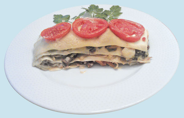 lasaña tres delicias