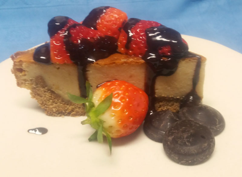 Receta de tarta de queso vegana