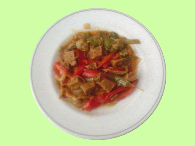 salteado seitan verduras
