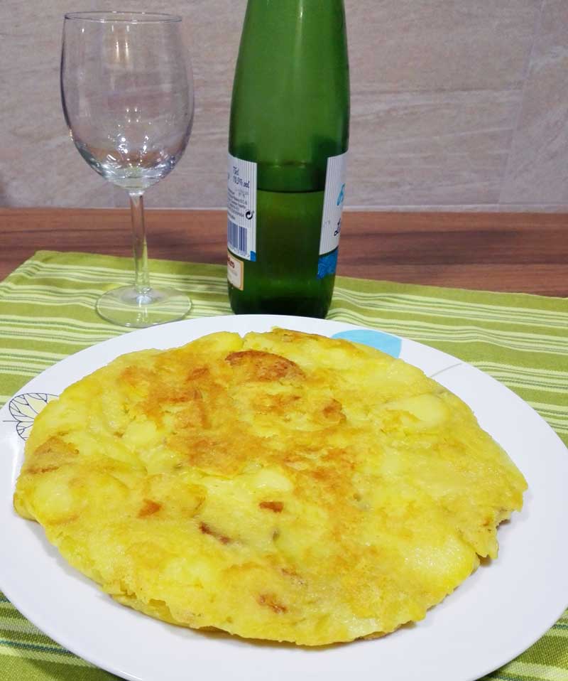 tortilla patatas vegana