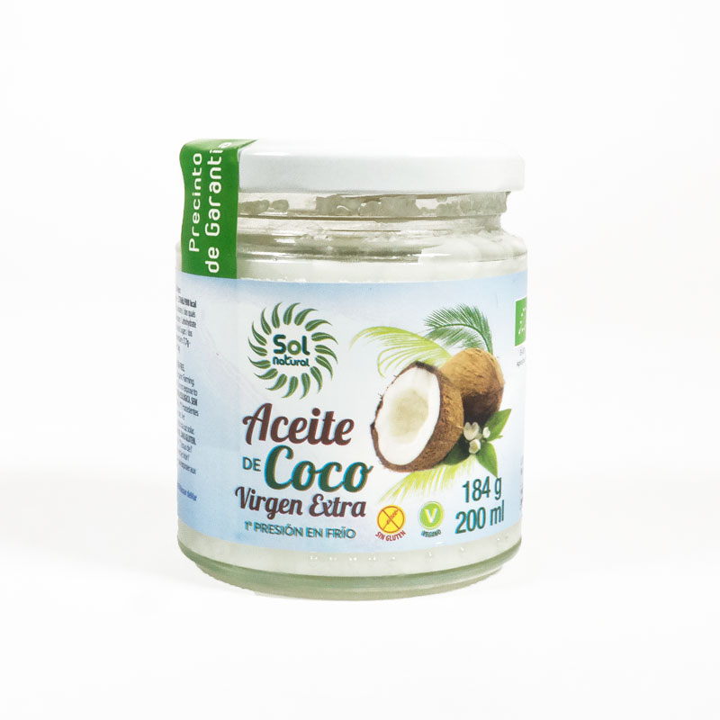 Aceite de coco 200 ml. Sol Natural