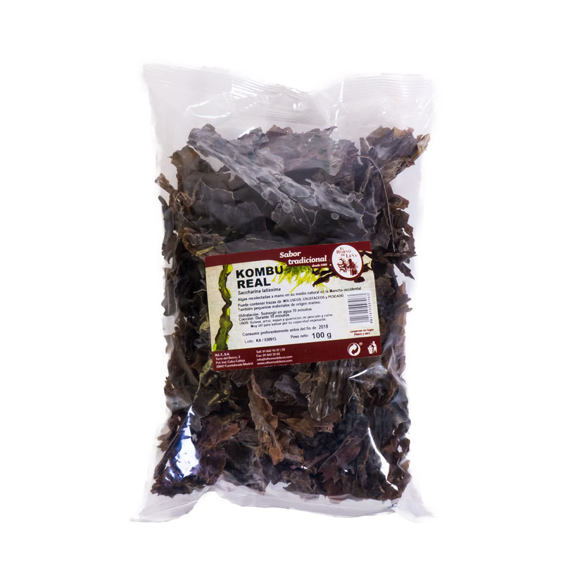 Alga kombu real 100 gr. Horno de leña