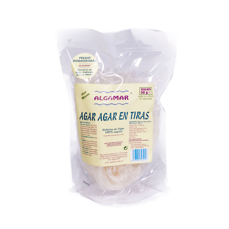 Algas agar agar en tiras 50 gr Algamar
