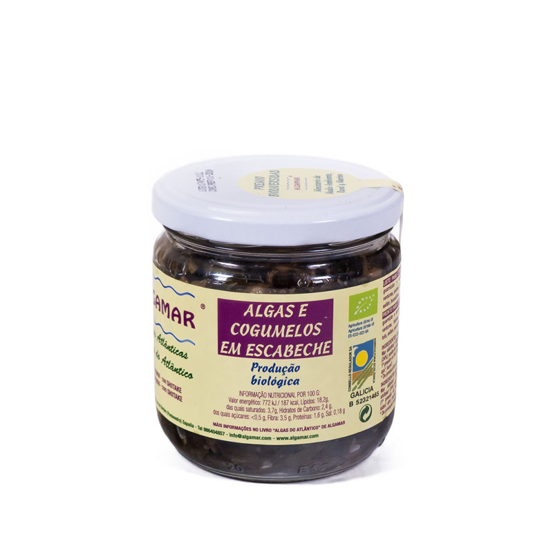 Algas con setas en escabeche 265 gr Algamar